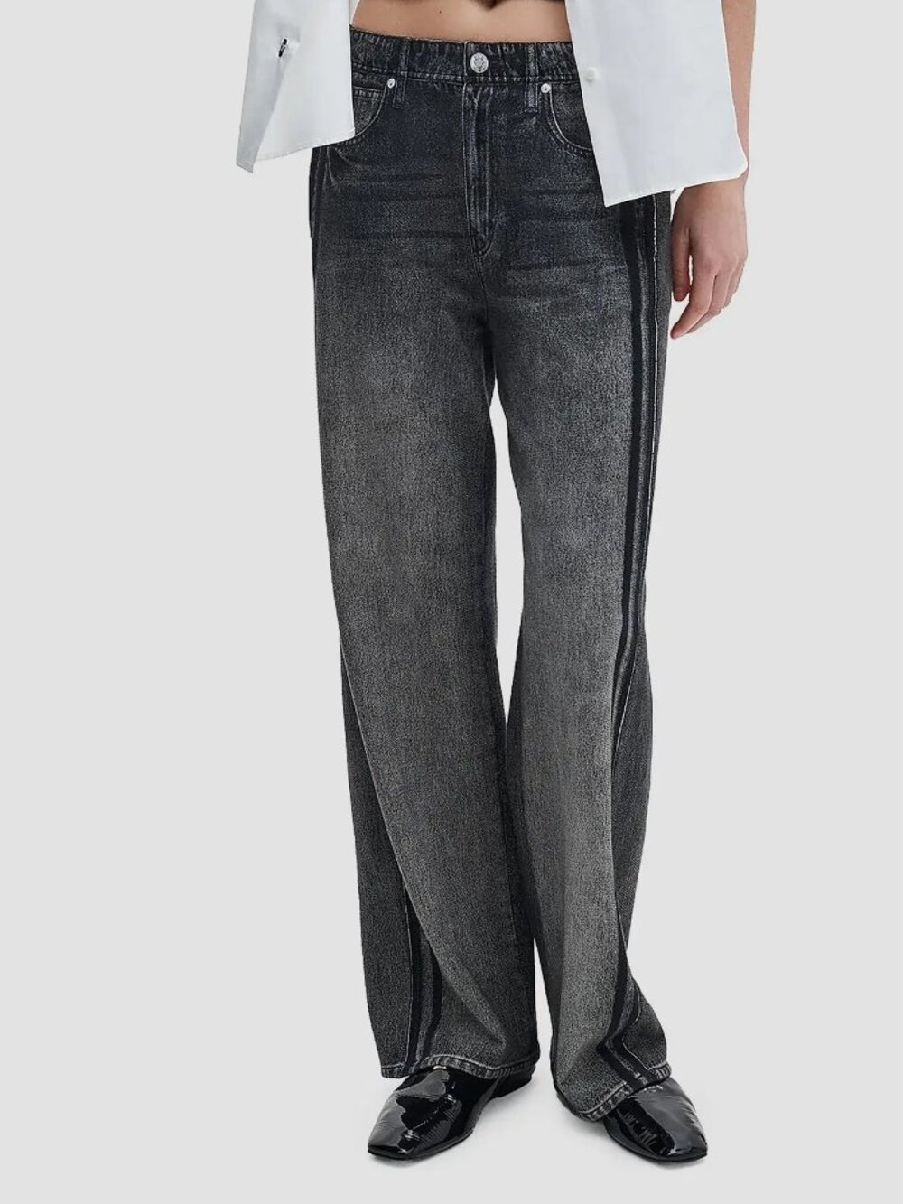 Miramar Terry Wide Leg Track Pant